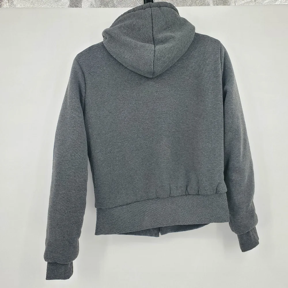 ◇◇ Yoki Gray Sherpa Lined Hoodie Size Youth Large